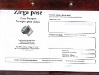 Zirga pases paraugs