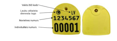 CAISLEY lielās krotālijas, ar novietnes un individuālo numuru